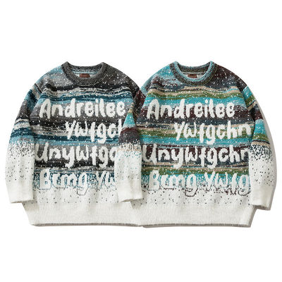 Pullover à manches longues, tricot personnalisé, pulls de Noël en laine, pulls pour hommes, pulls pour hommes, respirant
