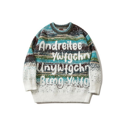 Pullover à manches longues, tricot personnalisé, pulls de Noël en laine, pulls pour hommes, pulls pour hommes, respirant