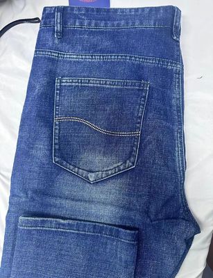80% coton Pantalon à jambe droite Jeans pour hommes et femmes