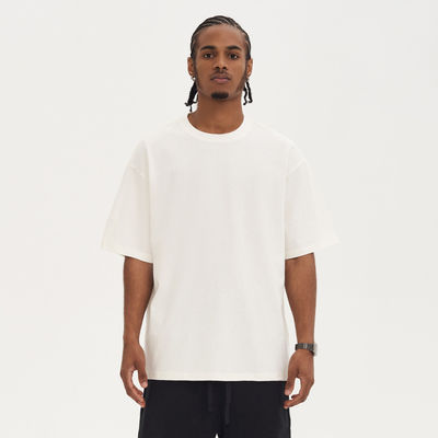 220G T-shirt pour hommes en coton 100% surdimensionné pour vêtements de rue vintage