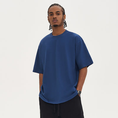 220G T-shirt pour hommes en coton 100% surdimensionné pour vêtements de rue vintage