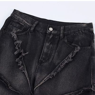 Jeans denim pour hommes Bagi en XMAMLON RTS avec fermeture à glissière et bleu Damage