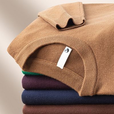 Vêtements à tricot en laine de Merino pour hommes Jumper lyoselle personnalisé pull solid Cashmere Cardigan