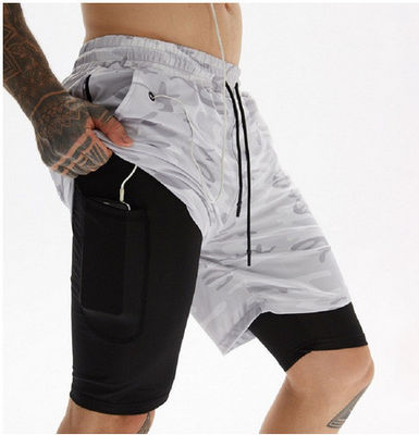 Mélangeur de fibres chimiques Shorts élastiques de taille pour hommes pour séchage rapide et impression sur mesure