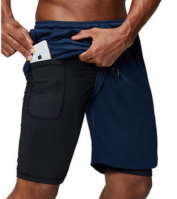 Mélangeur de fibres chimiques Shorts élastiques de taille pour hommes pour séchage rapide et impression sur mesure
