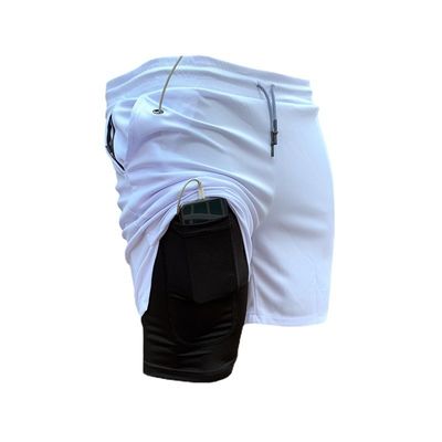 Mélangeur de fibres chimiques Shorts élastiques de taille pour hommes pour séchage rapide et impression sur mesure