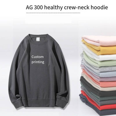 300g personnalisés à double face en tricot à col de l'équipage Sweatshirts avec capuchon pour hommes pour la santé hivernale