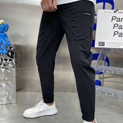 Pantalons de chargement pour hommes en stock avec boutons personnalisés Coureurs de fitness lâches