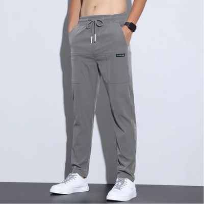 XMAMLON Pantalons de travail en nylon pour hommes en charge de la charge Pantalons de travail en train de transpirer empilés jusqu'à la cheville