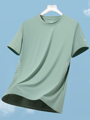 Style sportif Logo personnalisé Polyester spandex T-shirts blancs surdimensionnés pour hommes