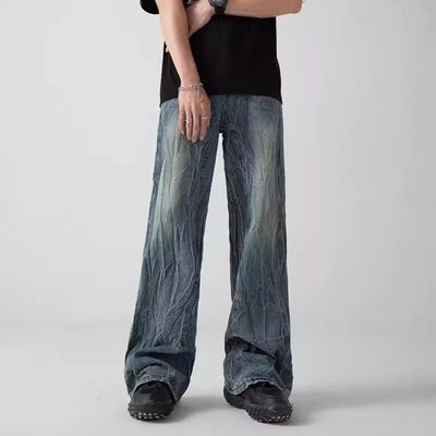 Coupe de chaussures Souffler en douceur Jeans en denim pour hommes Pantalon pour hommes