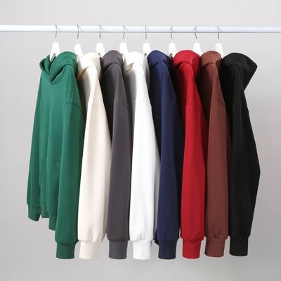 Hoodies d'hiver Homme Hoodie épaisse étroite laine épaisse épaule Hoodie coton XS-4XL 480g
