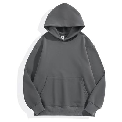 Hoodies d'hiver Homme Hoodie épaisse étroite laine épaisse épaule Hoodie coton XS-4XL 480g