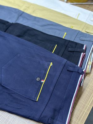 Pantalon en tissu tricoté pour hommes en coton en couleur kaki de XMAMLON RTS