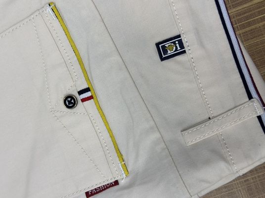 Pantalon en tissu tricoté pour hommes en coton en couleur kaki de XMAMLON RTS