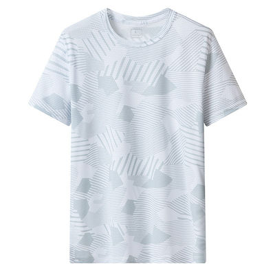 T-shirt imprimé UV UPF 50 pour l'été Logo personnalisé Boxy Gym Vêtements de rue pour hommes et femmes