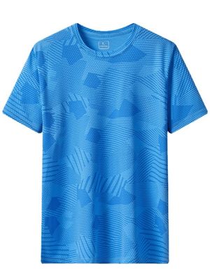 T-shirt imprimé UV UPF 50 pour l'été Logo personnalisé Boxy Gym Vêtements de rue pour hommes et femmes