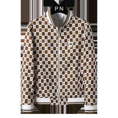 Vêtement pour homme Jacket Slim Vintage Décoration Imprimé Vêtement pour homme Mode Sport décontracté