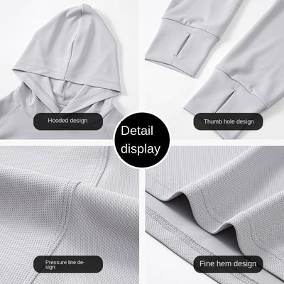 100% polyester imprimé imprimé numérique sweat-shirt à capuche noir pour homme