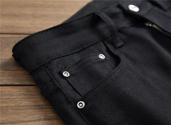 Modèle de logo d'hiver Impression numérique Jeans masculin Jeans de soirée Club noir blanc Jeans de créateur Hommes