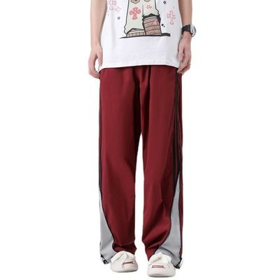Pantalon de course polyester/coton avec ceinture élastique par XMAMLON Designer