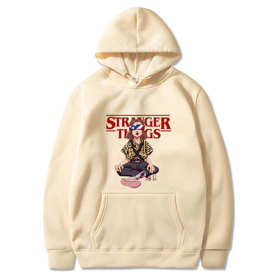 Pullover tricoté imprimé avec capuchon Vêtement en laine lourde rembourrée pour hommes Capuchon unisexe sur mesure