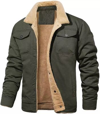 NO Vêtement d'hiver sans couture pour hommes avec charge de laine de coton et motif d'impression