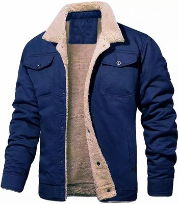 NO Vêtement d'hiver sans couture pour hommes avec charge de laine de coton et motif d'impression