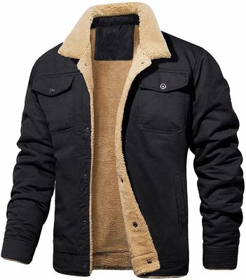 NO Vêtement d'hiver sans couture pour hommes avec charge de laine de coton et motif d'impression
