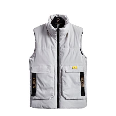 Veste en coton épaissie pour homme avec motif jacquard longueur régulière sans capuchon hiver 2024