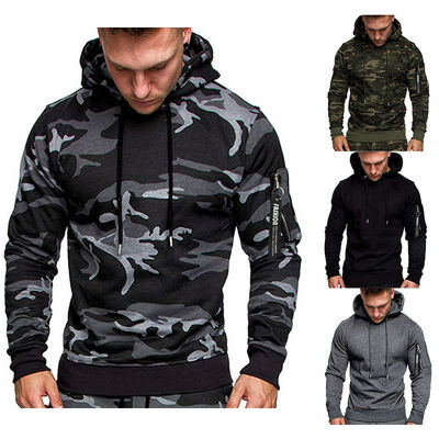 2023 mode masculine camouflage sweat-shirt sweat à capuche manches longues manteau respirant
