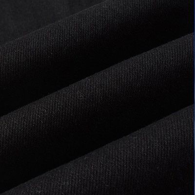 Tissé Noir Casual Respirable Étirement déchiré Élastique Designer Patch Mens Jeans Pantalon