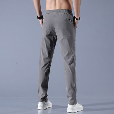 Polyester/Spandex mélange des coureurs de fitness réguliers pour hommes avec ceinture élastique et la corde de traction
