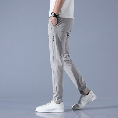 Polyester/Spandex mélange des coureurs de fitness réguliers pour hommes avec ceinture élastique et la corde de traction