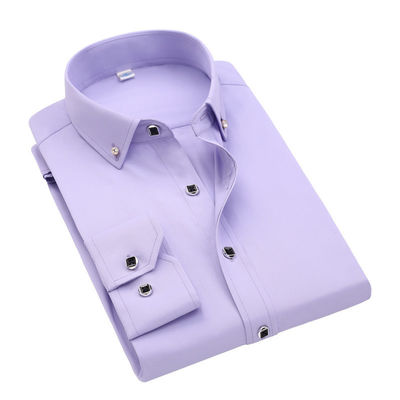 GALLERY Blanc à manches longues Unisexe chemises surdimensionnées chemises officielles pour hommes chemises de polo