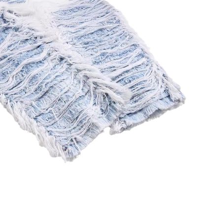 Méditerranée Détruit Jeans à jambes droites en denim lavé Pantalon pour homme