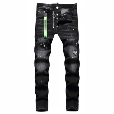 Modèle d'impression de blocage des couleurs Jeans denim pour hommes pour logo personnalisé et dessin à la main