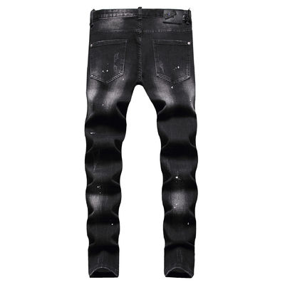 Modèle d'impression de blocage des couleurs Jeans denim pour hommes pour logo personnalisé et dessin à la main