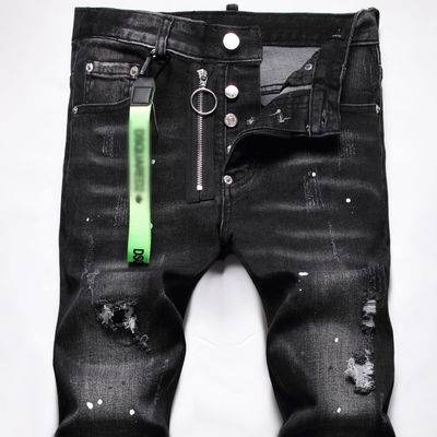 Modèle d'impression de blocage des couleurs Jeans denim pour hommes pour logo personnalisé et dessin à la main