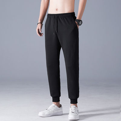 Style décontracté cordes de traction taille hivernale épaisse sherpa laine joggers pour hommes sweatpants