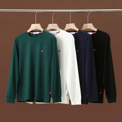 Propre à la peau 0 Sensation de pression Hoodie à manches longues sans doublure pour homme avec motif de lettres