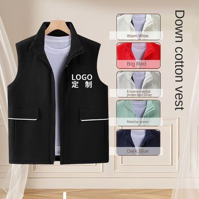 Logo sur mesure imprimé gilets de travail en coton épaissis pour le port occasionnel et actif