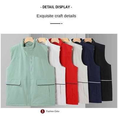 Logo sur mesure imprimé gilets de travail en coton épaissis pour le port occasionnel et actif