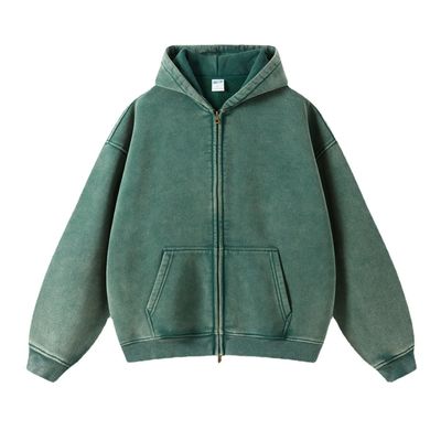 Sweat vintage Batik pour hommes avec un ajustement surdimensionné et une doublure en laine en coton en difficulté