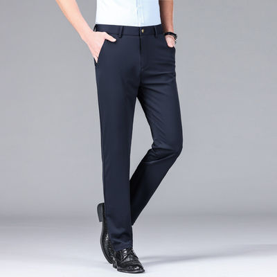 Comfort de la soie de glace Vêtement droit Pantalon pantalon pour homme