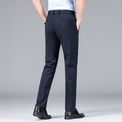 Comfort de la soie de glace Vêtement droit Pantalon pantalon pour homme