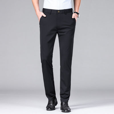 Comfort de la soie de glace Vêtement droit Pantalon pantalon pour homme
