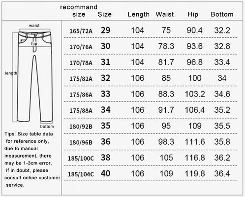 Comfort de la soie de glace Vêtement droit Pantalon pantalon pour homme