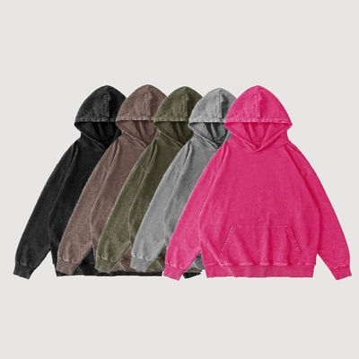 XMAMLON Logo personnalisé Unisexe Fermeture à glissière Hoodie Jacket Monkey Wash Tracksuit pour le printemps