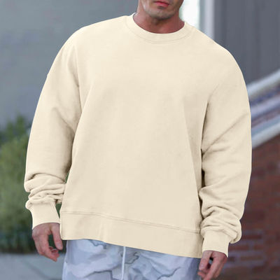 Surdimensionné épaule basse poids lourd imprimé sweatshirts avec capuchon style pull